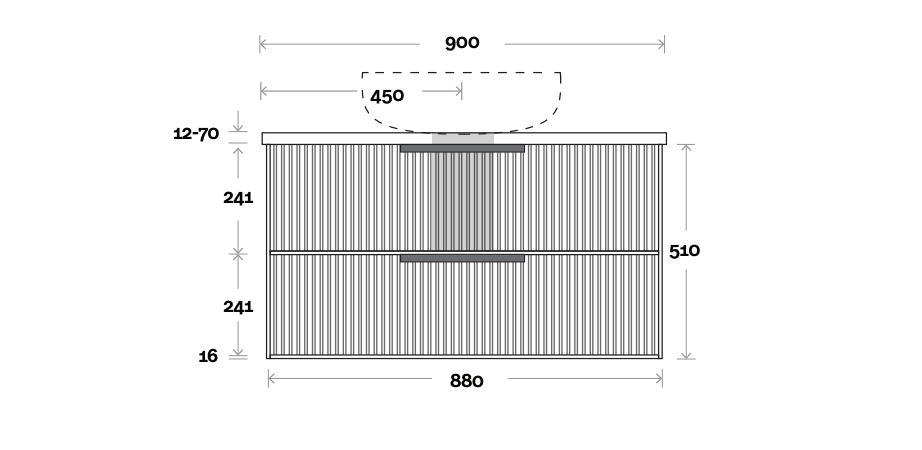 Marquis Lake Wall Hung Vanity