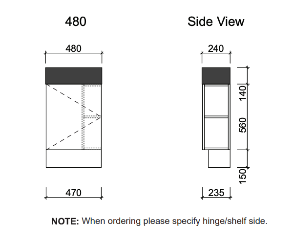 Timberline Lottie Floor Standing Vanity - Wellsons