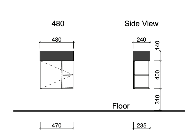 Timberline Lottie Wall Hung Vanity - Wellsons