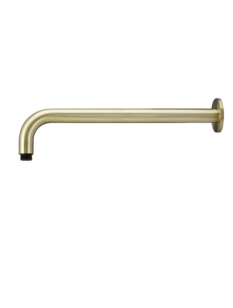 Meir Round Wall Shower Curved Arm - Tiger Bronze