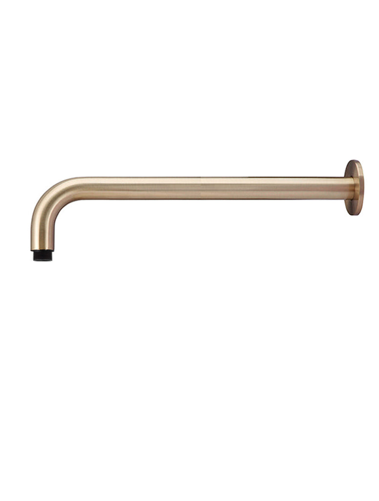 Meir Round Wall Shower Curved Arm - Champagne Rose Gold