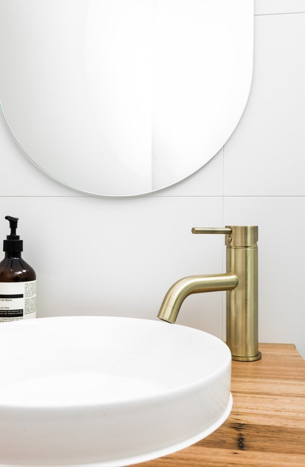 Meir Piccola Basin Mixer Tap - Tiger Bronze