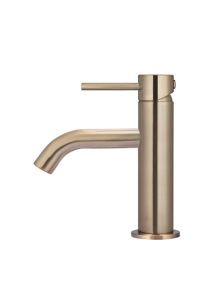 Meir Piccola Basin Mixer Tap - Champagne Rose Gold