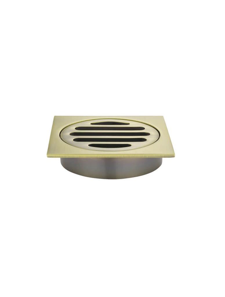 Meir Square Floor Grate Shower Drain - Tiger Bronze