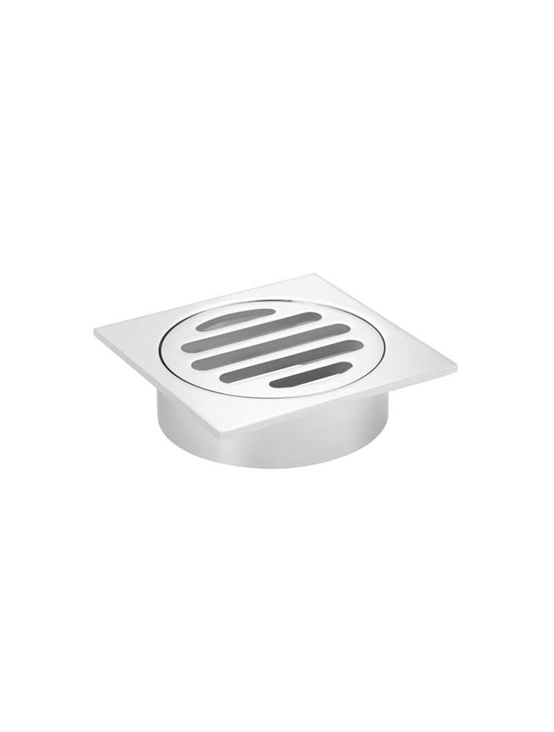 Meir Square Floor Grate Shower Drain - Chrome