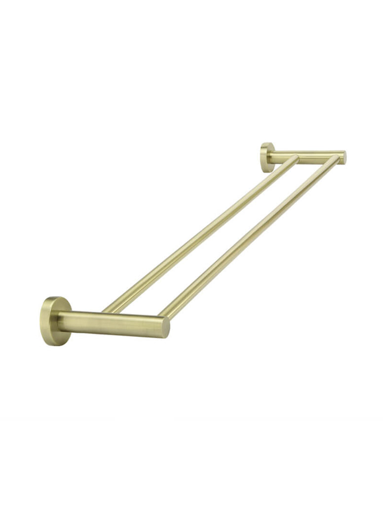Meir Round Double Towel Rail - Tiger Bronze