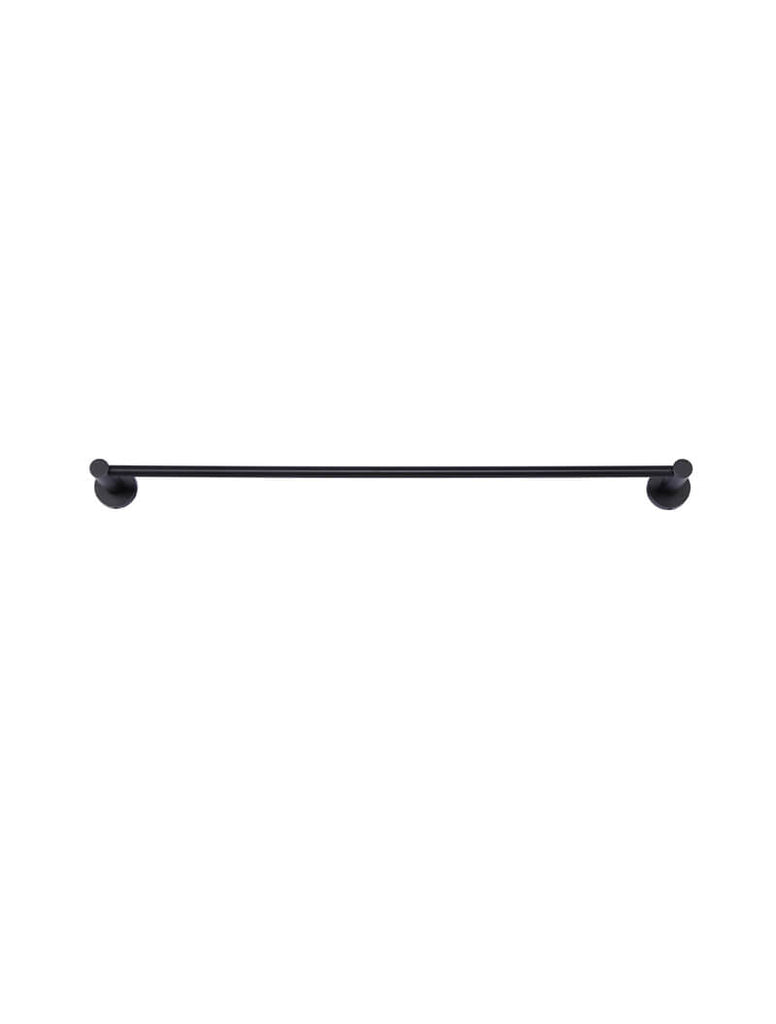 Meir Round Single Towel Rail - Matte Black