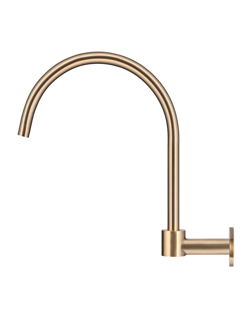Meir Round High Rise Swivel Spout - Champagne Rose Gold