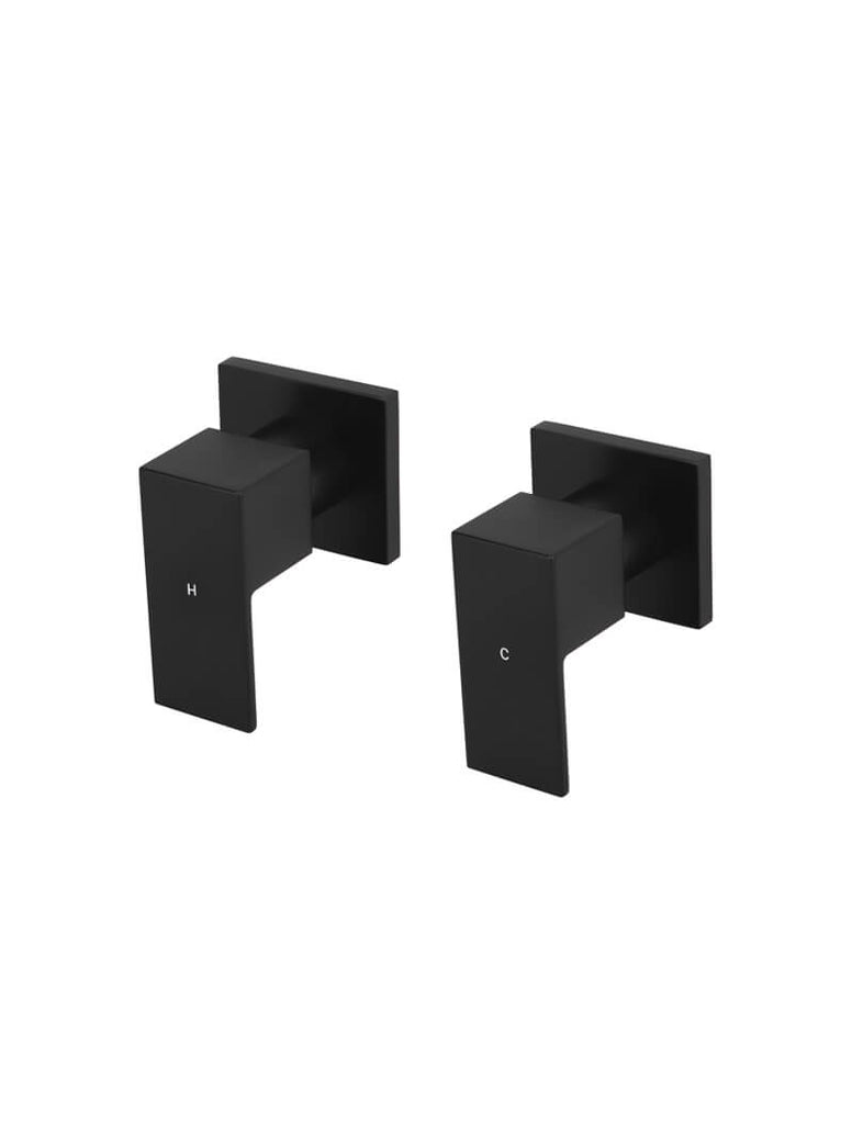 Meir Square Quarter Turn Wall Top Assemblies - Matte Black