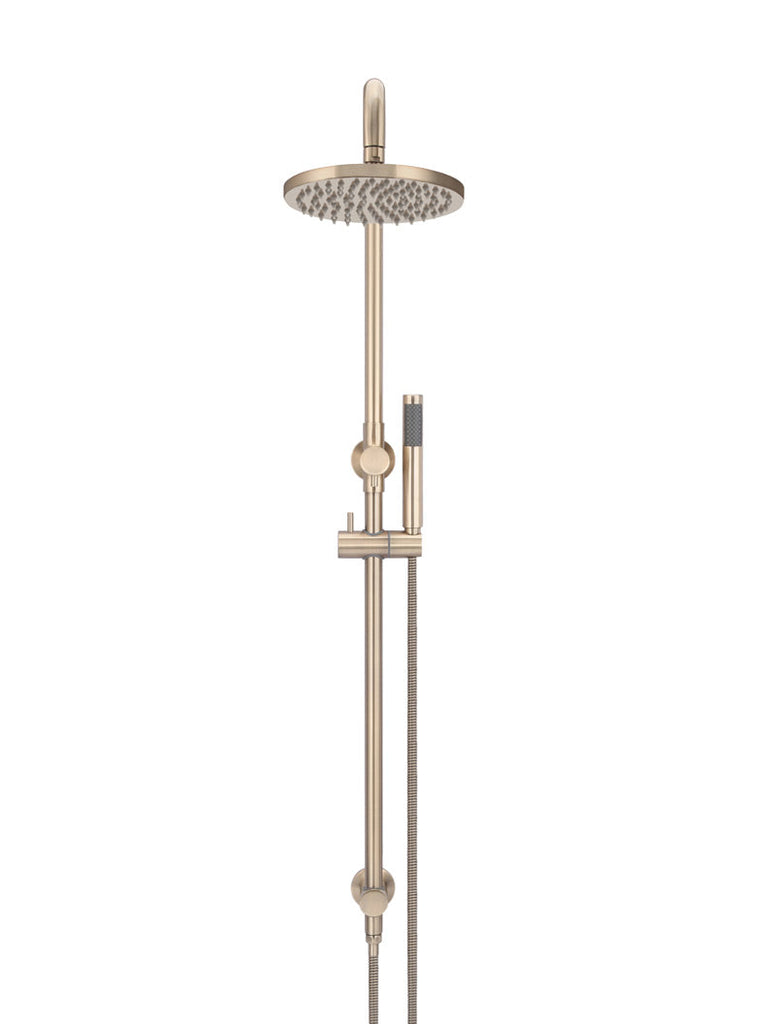 Meir Round Combination Shower Rail and Hand Shower - Champagne Rose Gold
