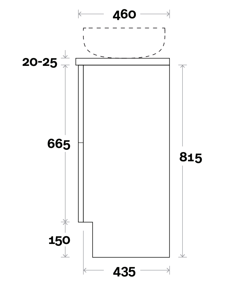 Marquis Marq Floor Standing Vanity - Wellsons