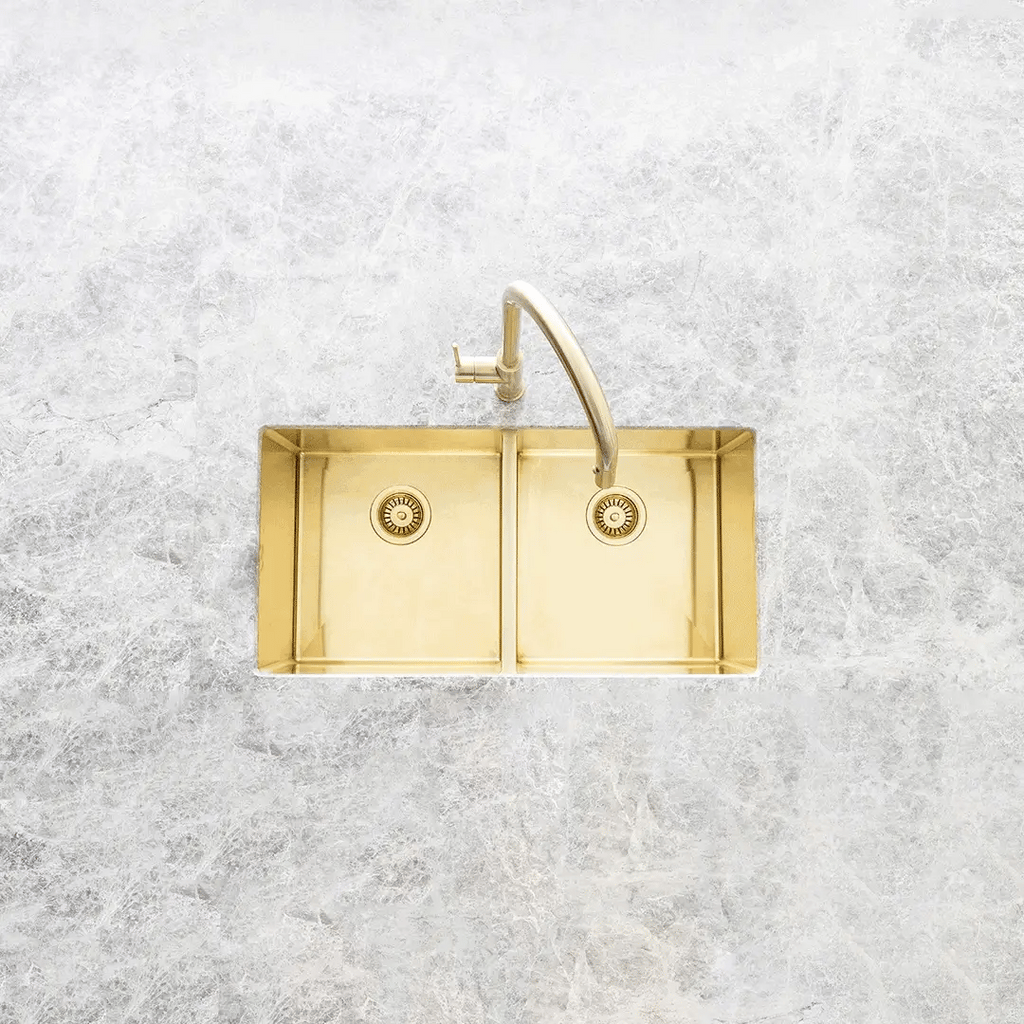 Meir Lavello Dish Rack - Brushed Bronze Gold