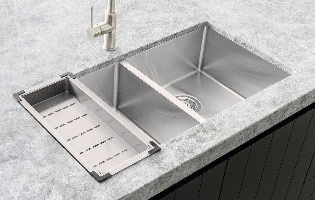 Meir Lavello Kitchen Sink Collander - Brushed Nickel