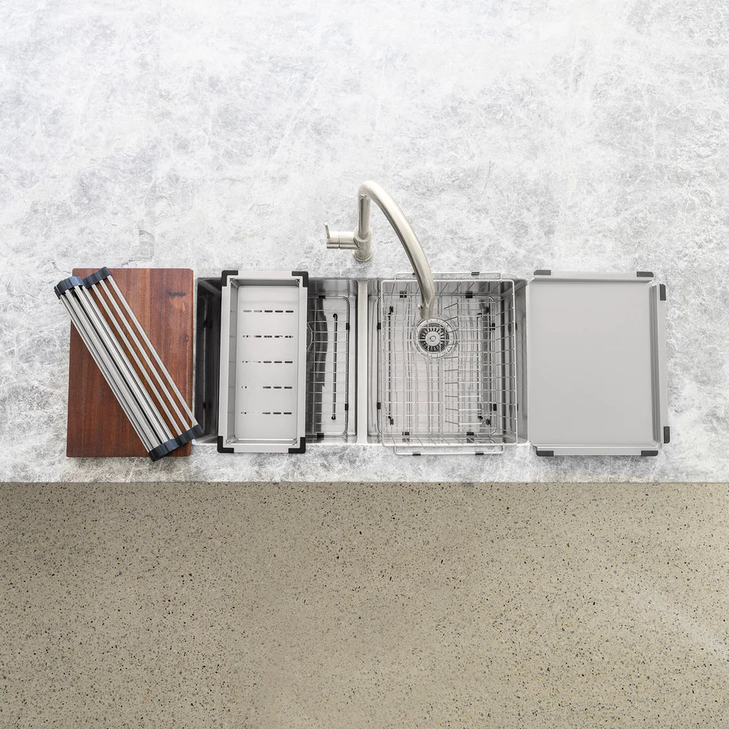 Meir Lavello Kitchen Sink Collander - Brushed Nickel