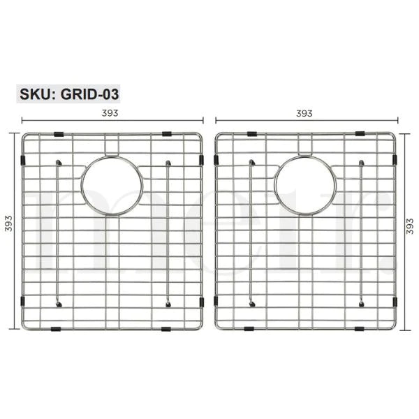Meir Lavello Protection Grid For MKSP-D860440 (2PCS) - Polished Chrome