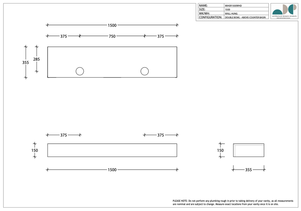 ADP Michel Semi-Recessed Vanity - Wellsons