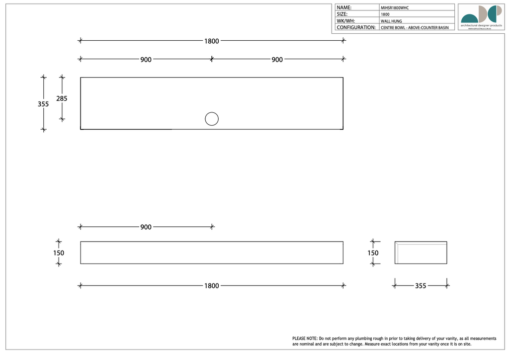 ADP Michel Semi-Recessed Vanity - Wellsons