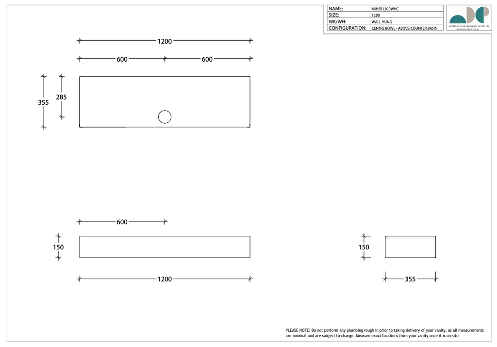 ADP Michel Semi-Recessed Vanity - Wellsons