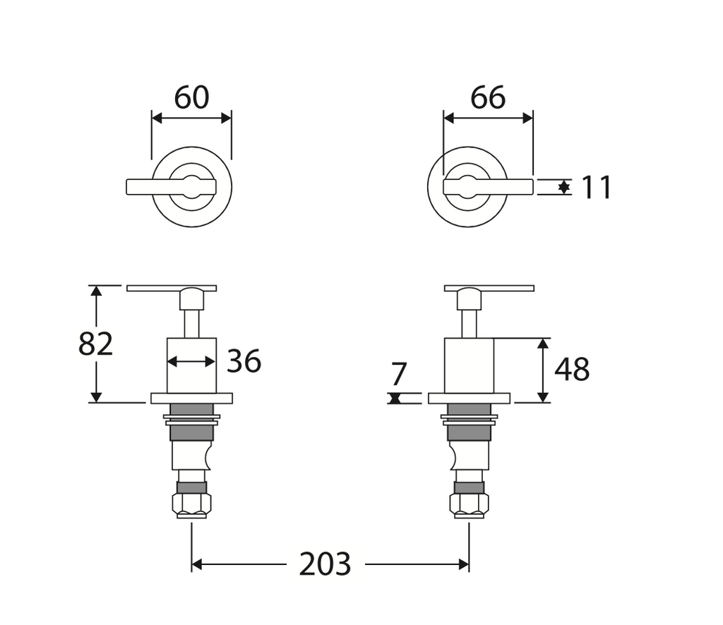 Fienza Michelle Lever - Chrome