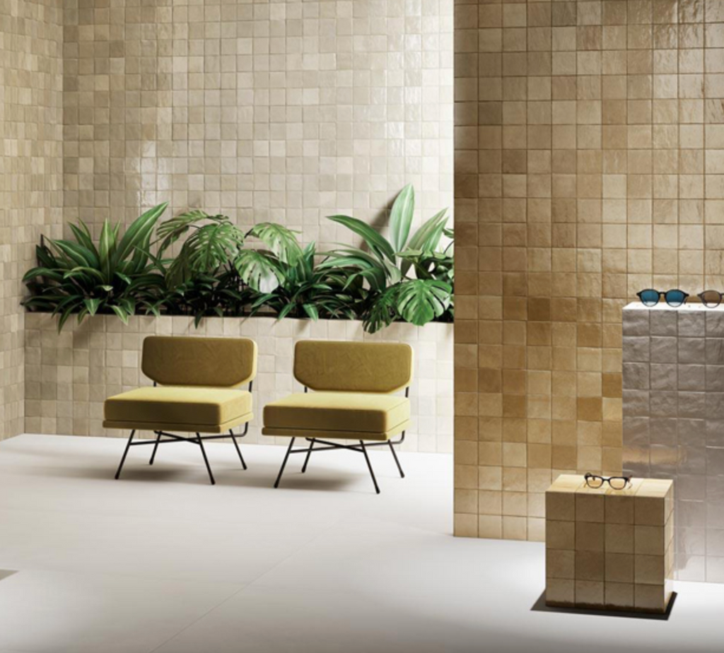 Milan Lana Semi Gloss Small Square Tile