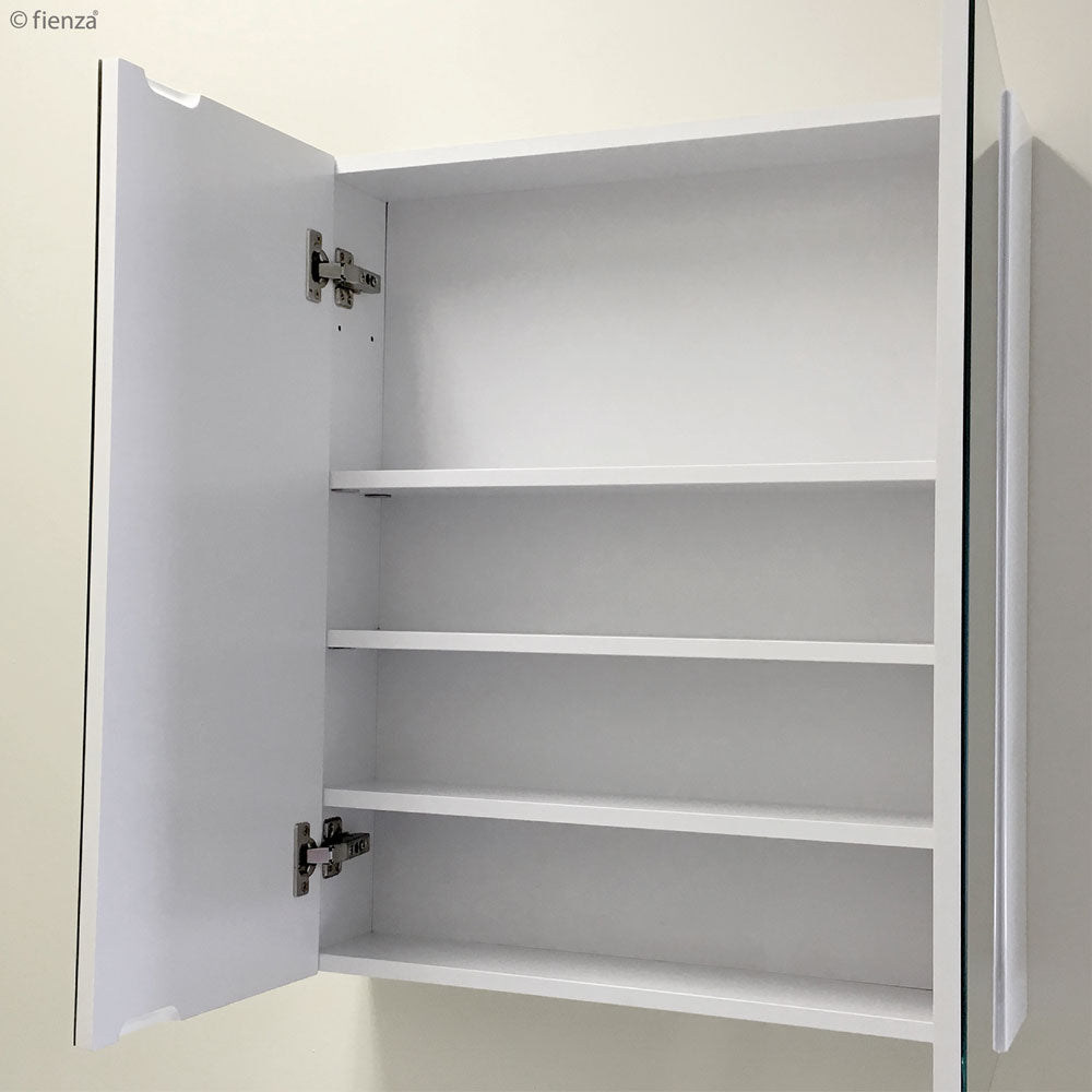 Fienza Pencil Edge Mirror Cabinet 750mm - Gloss White