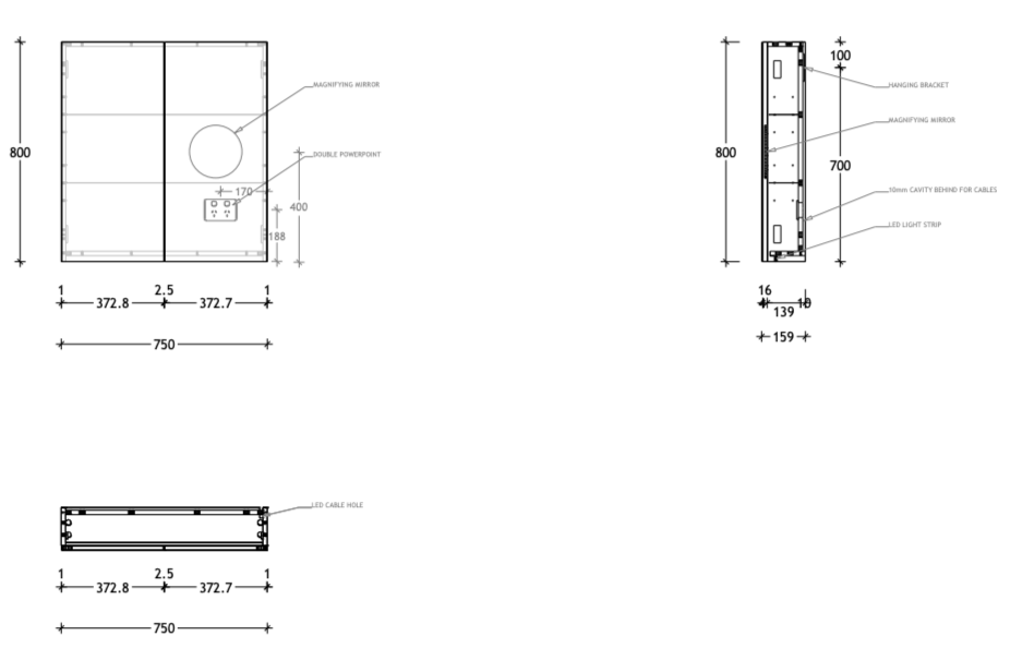 ADP Moonlight Shaving Cabinet LED - Wellsons