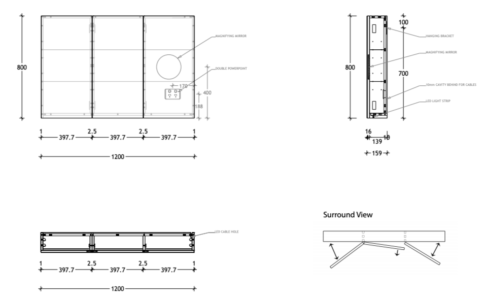 ADP Moonlight Shaving Cabinet LED - Wellsons