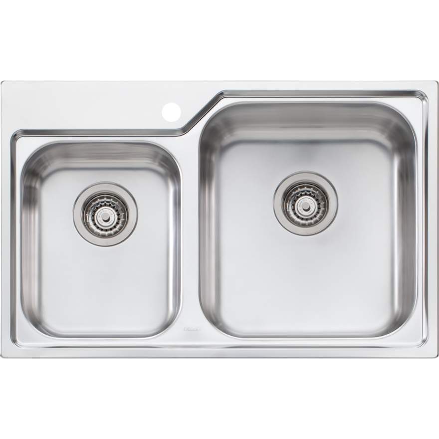 Oliveri Nu-Petite 1 & 3/4 Bowl Topmount Sink