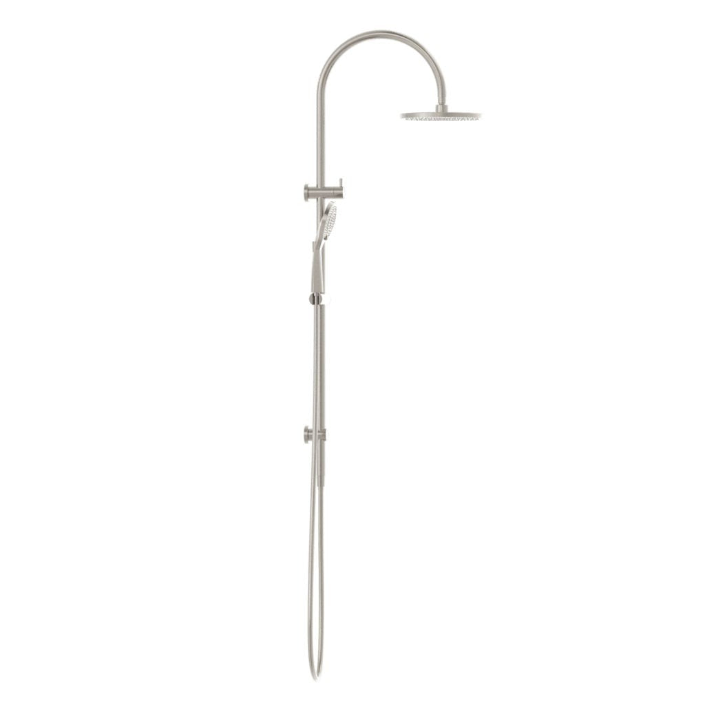 Nero Mecca Twin Shower with Air Shower - Brushed Nickel