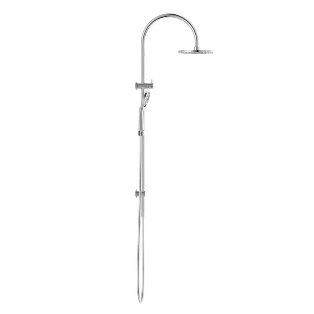 Nero Mecca Twin Shower with Air Shower - Chrome