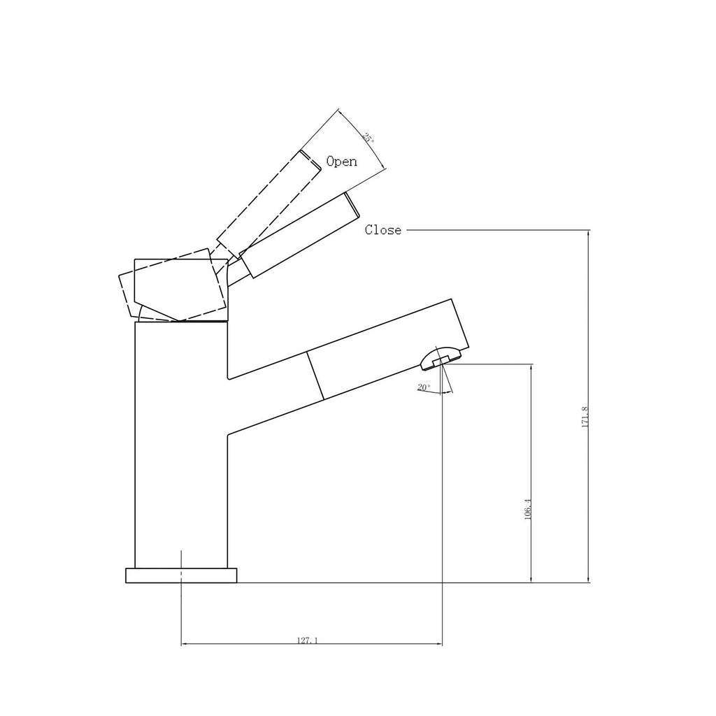 Nero Dolce Classic Basin Mixer - Chrome - Wellsons