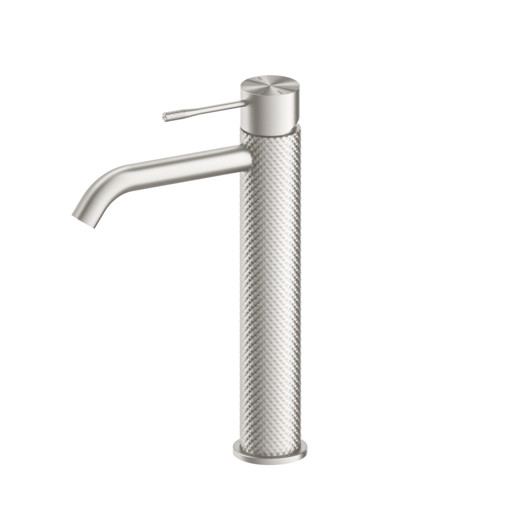 Nero Opal Tall Basin Mixer - Brushed Nickel - Wellsons