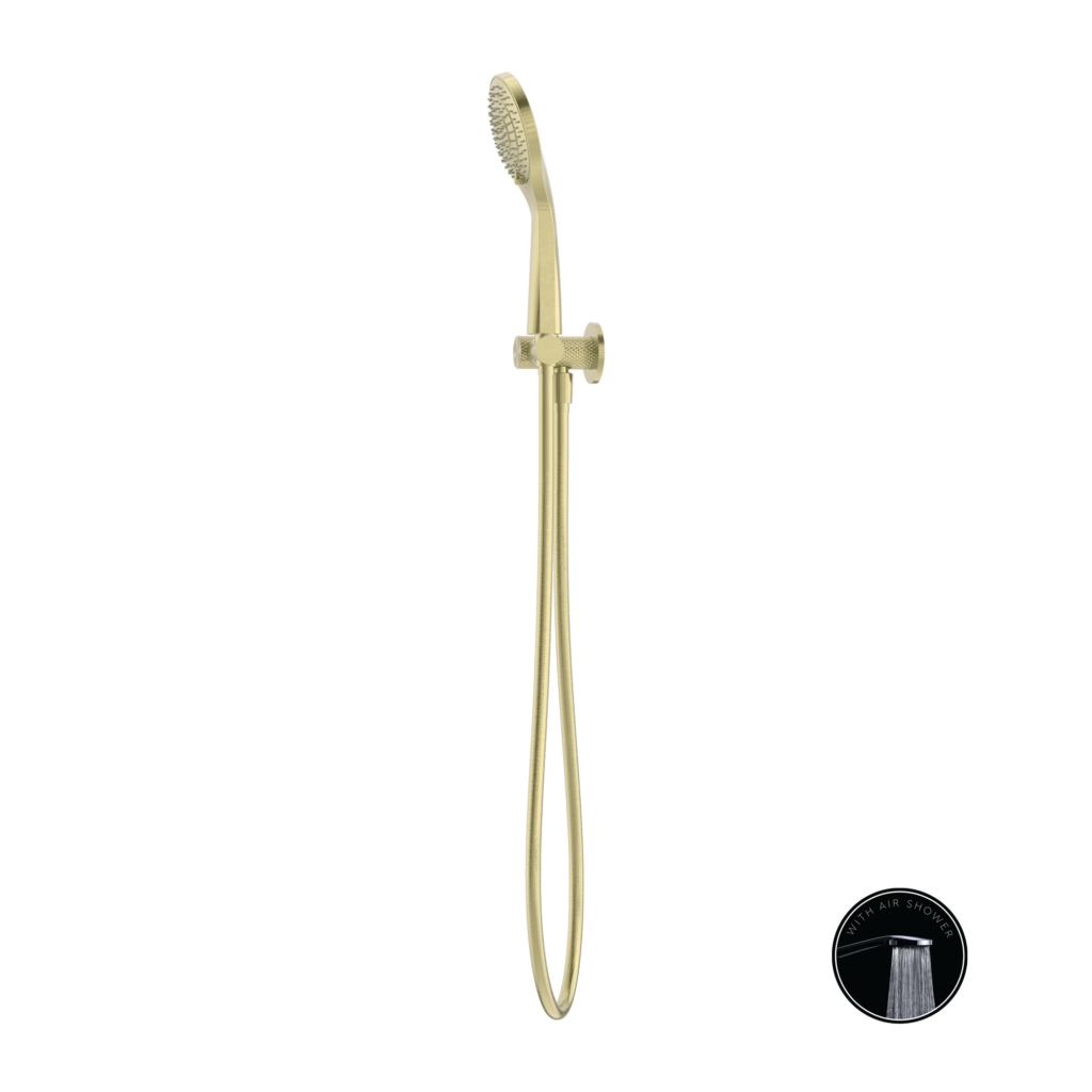 Nero Opal Shower Bracket With Air Shower - Brushed Gold - Wellsons