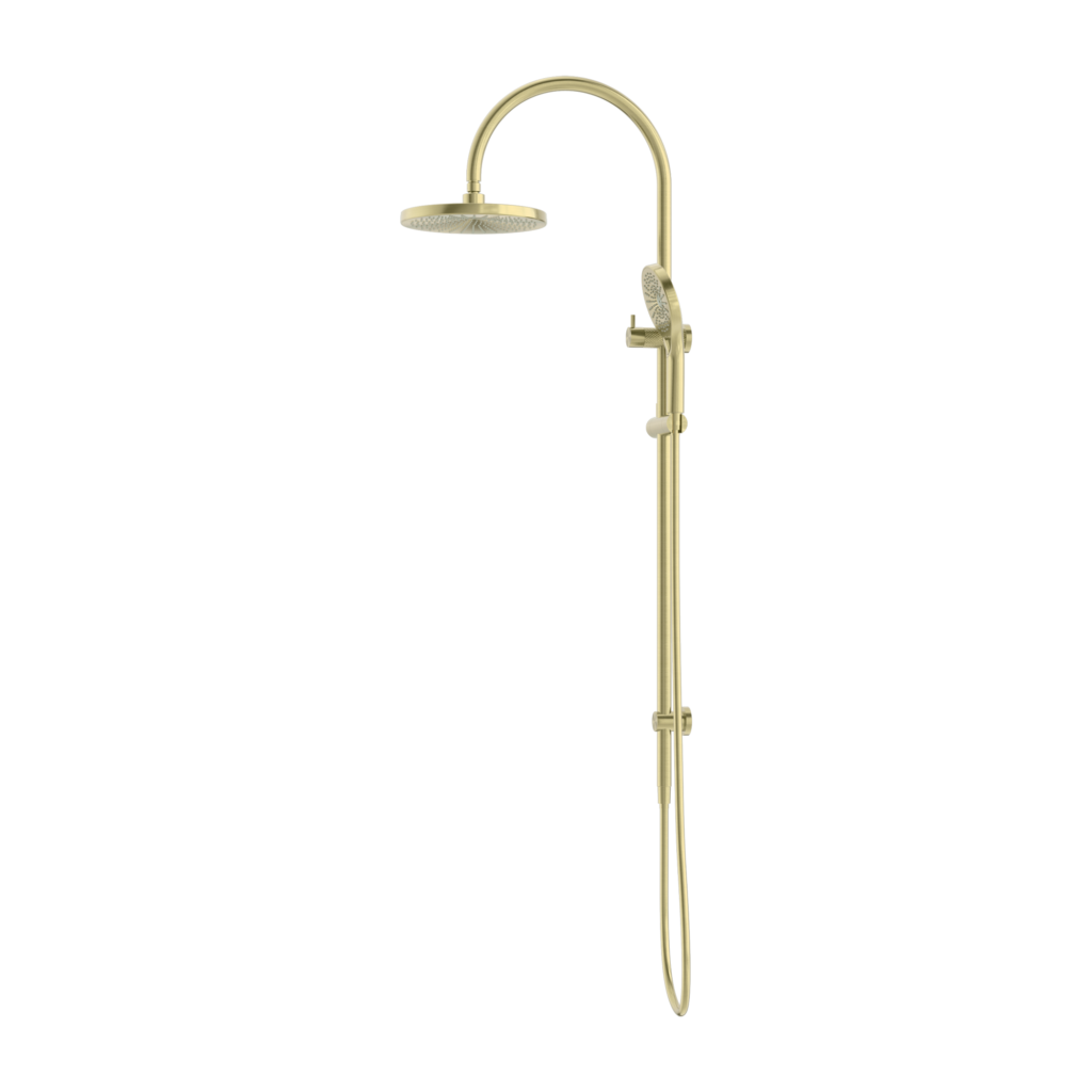 Nero Opal Twin Shower Set - Brushed Gold