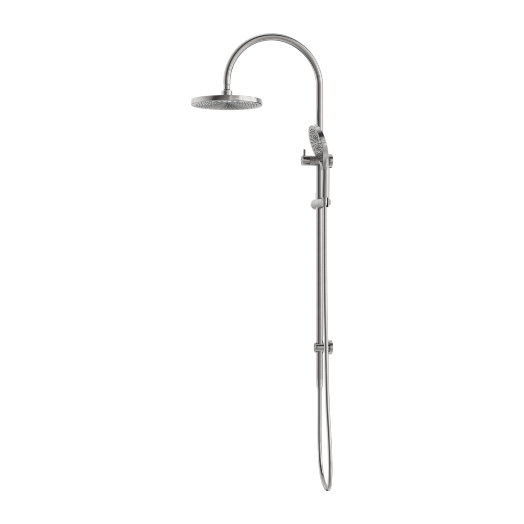 Nero Opal Twin Shower Set - Brushed Nickel
