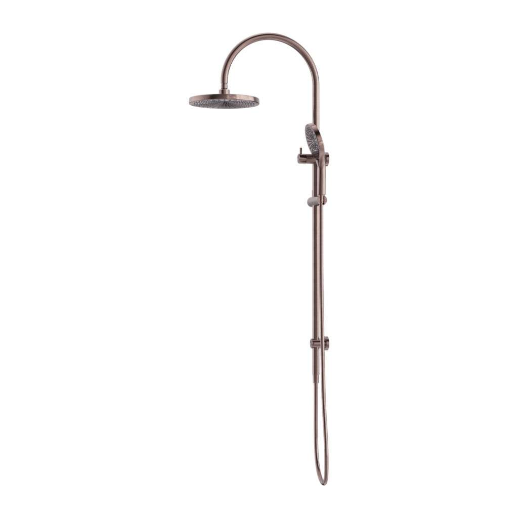Nero Opal Twin Shower Set - Brushed Bronze