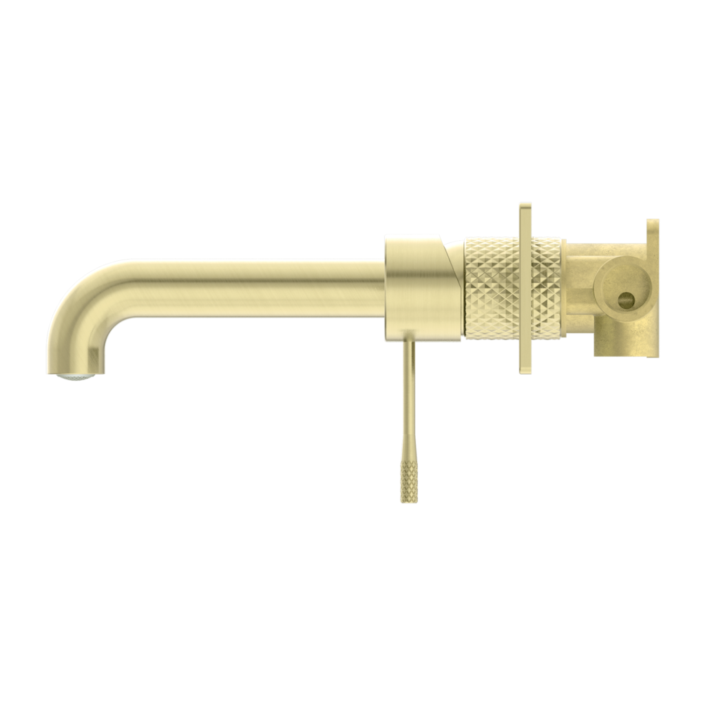 Nero Opal Wall Basin / Bath Mixer - Brushed Gold - Wellsons