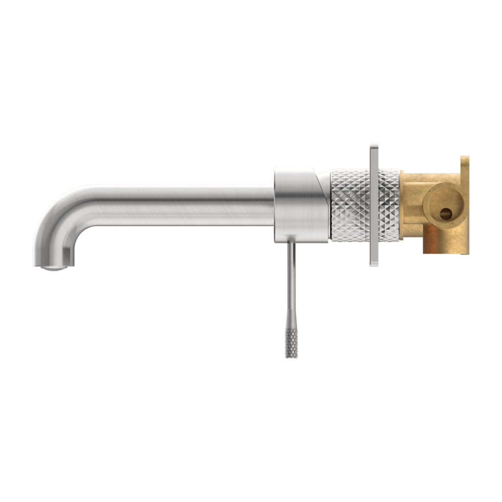 Nero Opal Wall Basin / Bath Mixer - Brushed Nickel - Wellsons