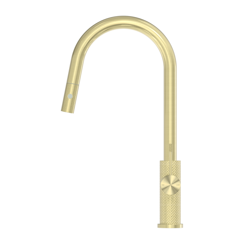 Nero Opal Pull Out Sink Mixer - Brushed Gold - Wellsons