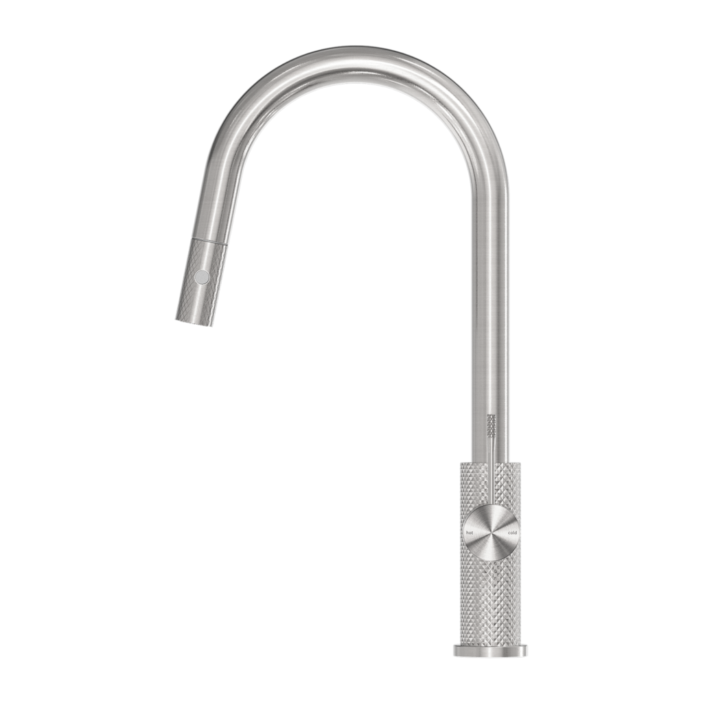 Nero Opal Pull Out Sink Mixer - Brushed Nickel - Wellsons
