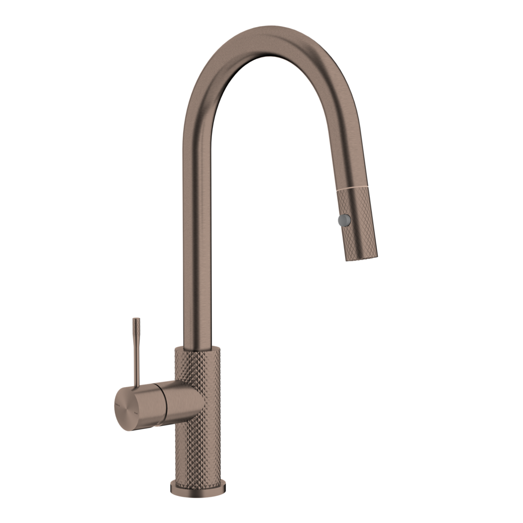 Nero Opal Pull Out Sink Mixer - Brushed Bronze