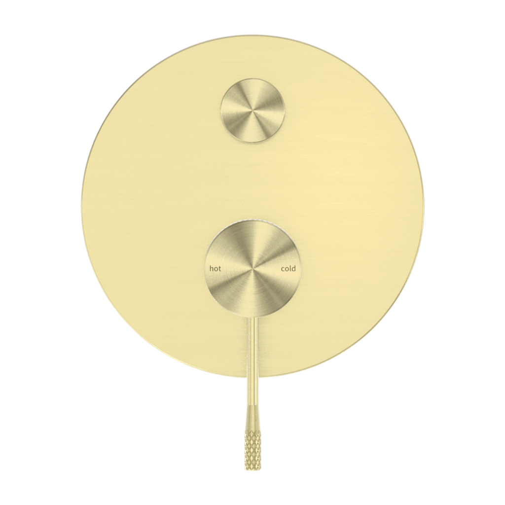 Nero Opal Shower Mixer With Diverter - Brushed Gold - Wellsons