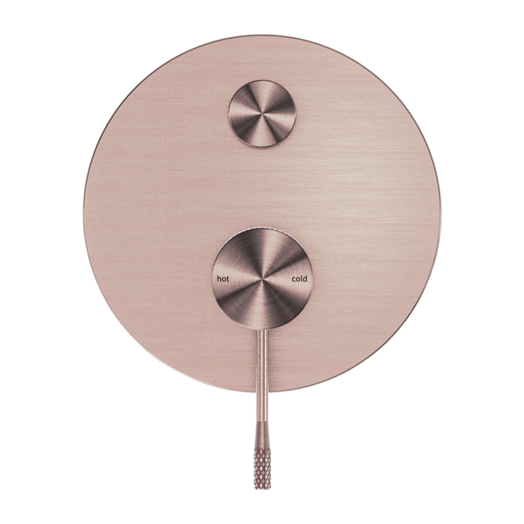 Nero Opal Shower Mixer With Diverter - Brushed Bronze - Wellsons