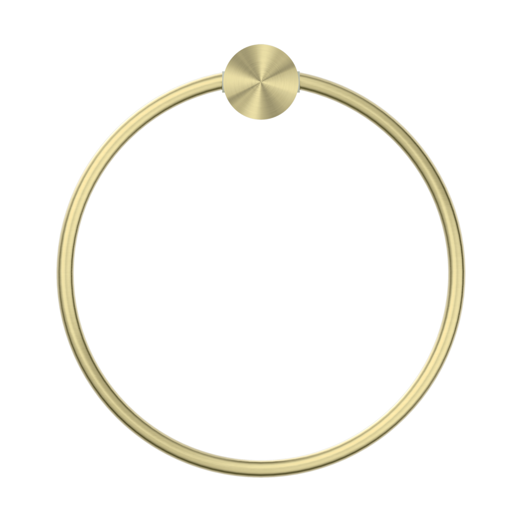 Nero Opal Towel Ring - Brushed Gold - Wellsons
