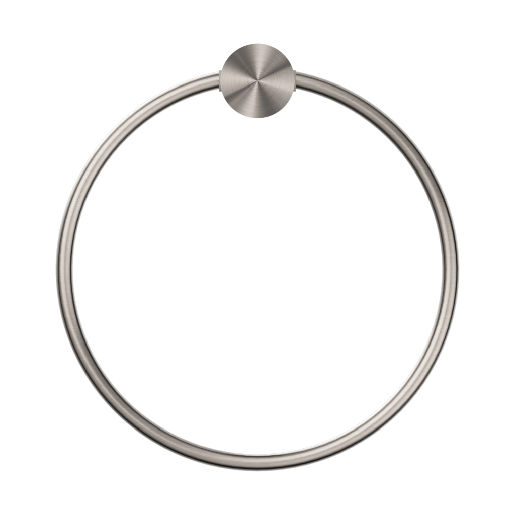 Nero Opal Towel Ring - Brushed Nickel - Wellsons