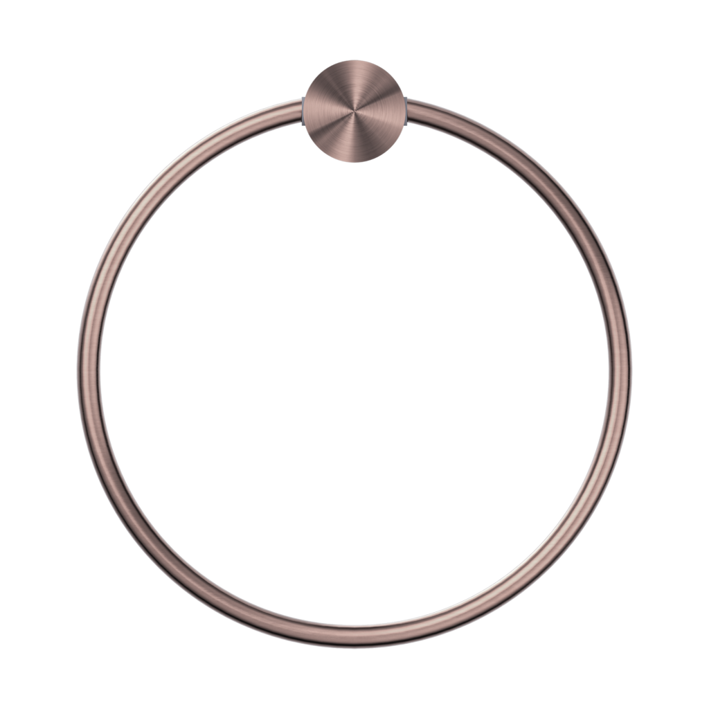 Nero Opal Towel Ring - Brushed Bronze - Wellsons