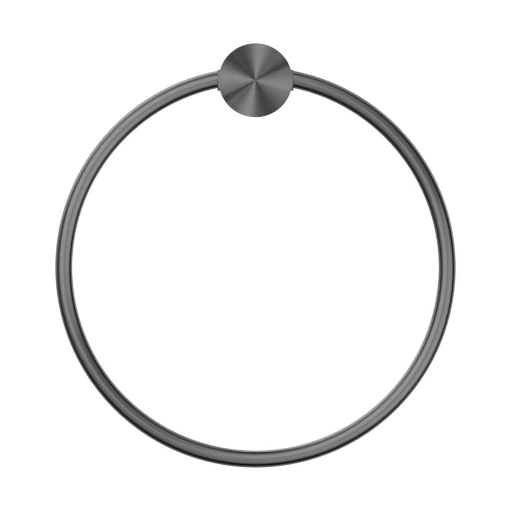 Nero Opal Towel Ring - Graphite Gunmetal Grey - Wellsons