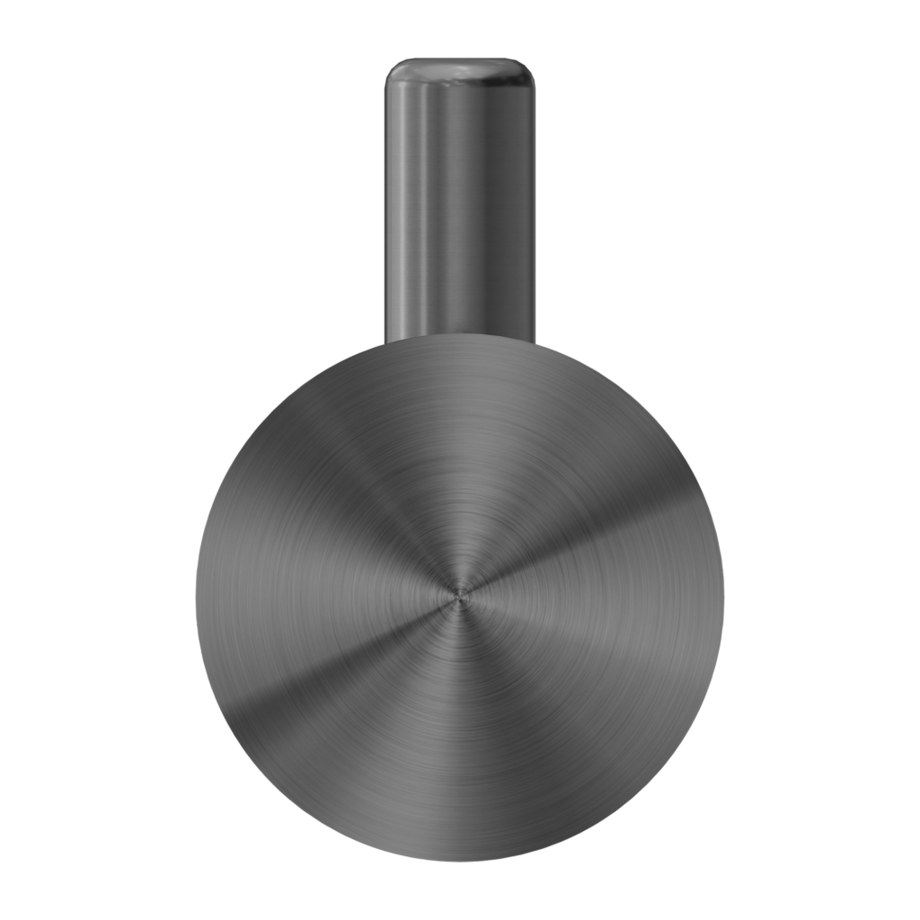 Nero Opal Robe Hook - Graphite Gunmetal Grey - Wellsons