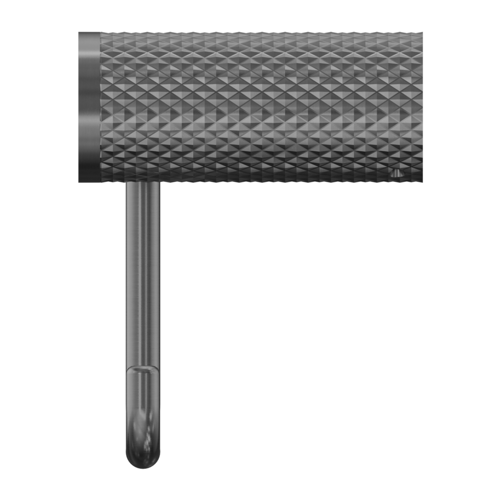 Nero Opal Toilet Roll Holder - Graphite Gunmetal Grey - Wellsons