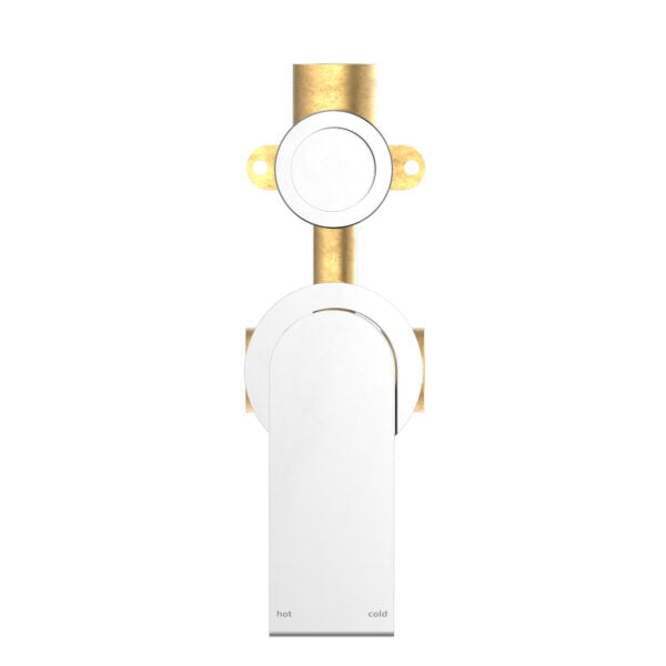 Nero Bianca Shower / Bath Mixer with Diverter (Separate Backplates) - Chrome